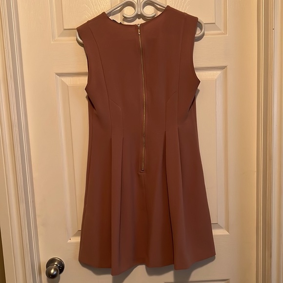 Blush mini dress with subtle flair skirt - Picture 2 of 2